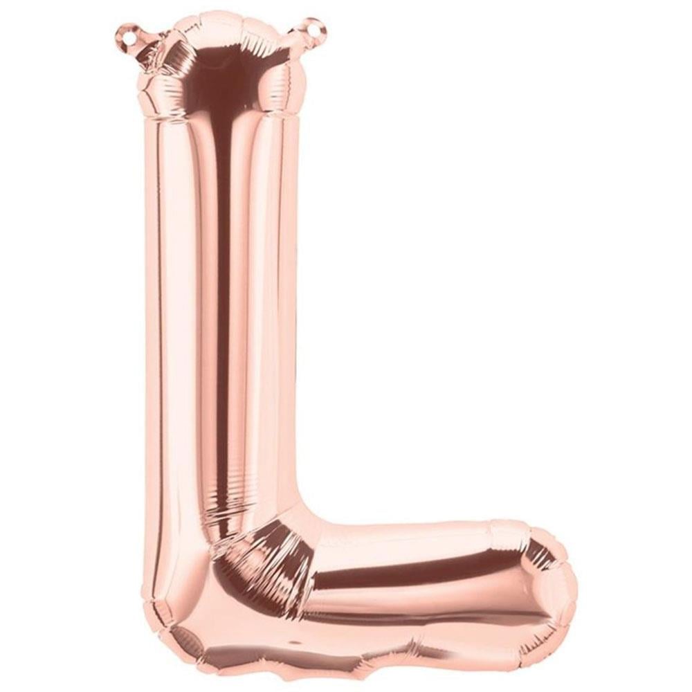 L Harf Rose Gold Folyo Balon 70 cm