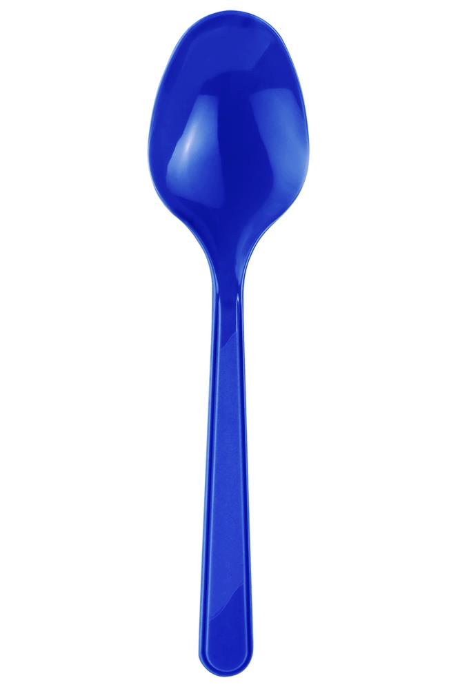 Lacivert Plastik Kaşık 24'lü