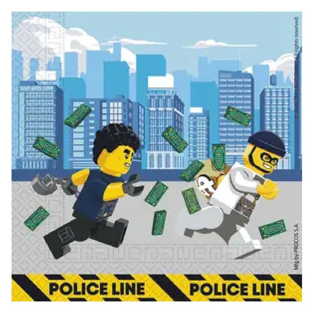 Lego City Kağıt Peçete 33x33 cm 20'li