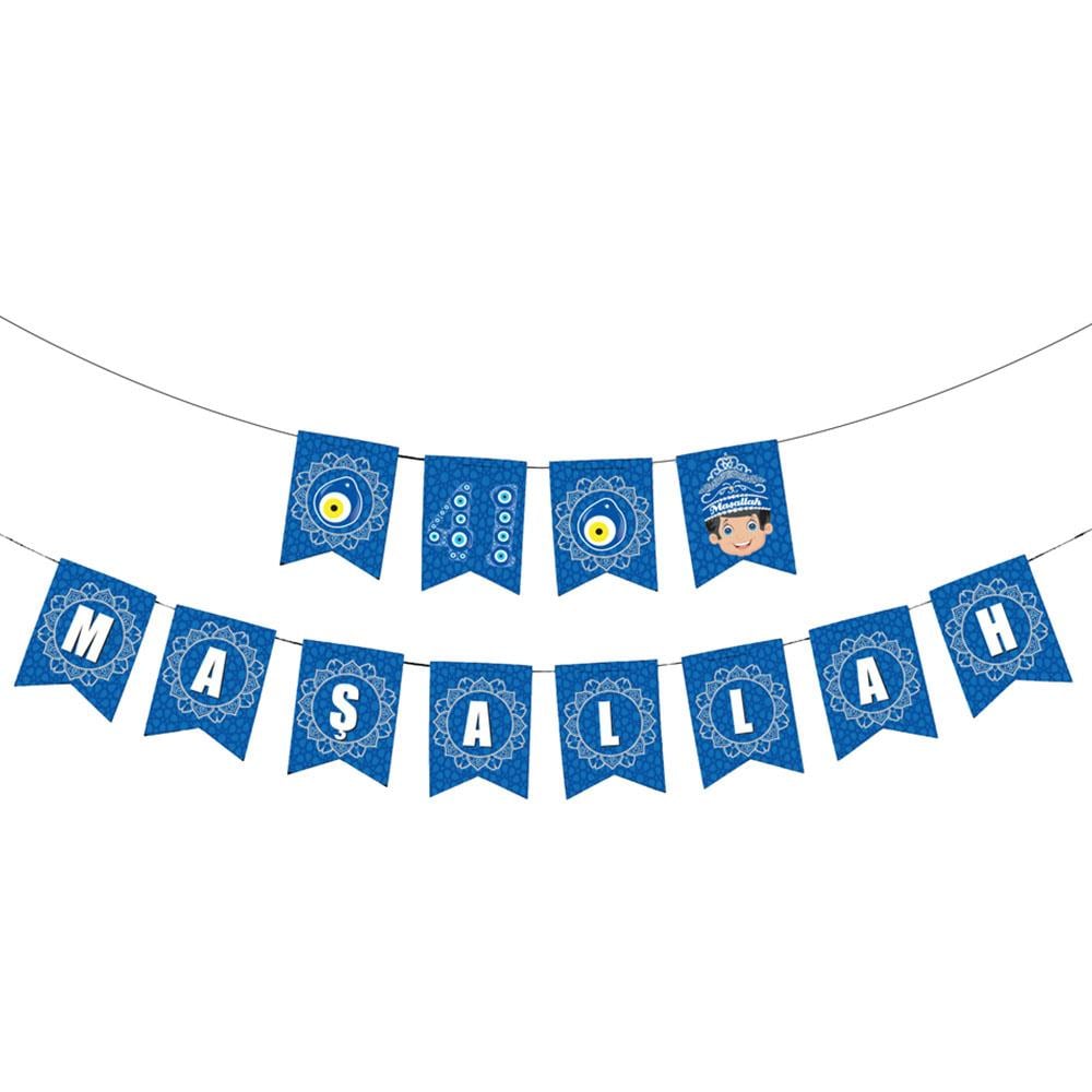 Maşallah Simli Sünnet Temalı Harf Afiş