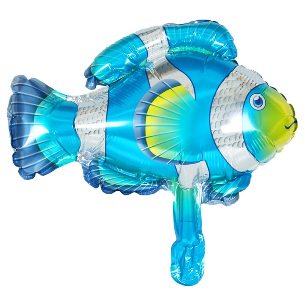 Mavi Balık Folyo Balon 90 cm