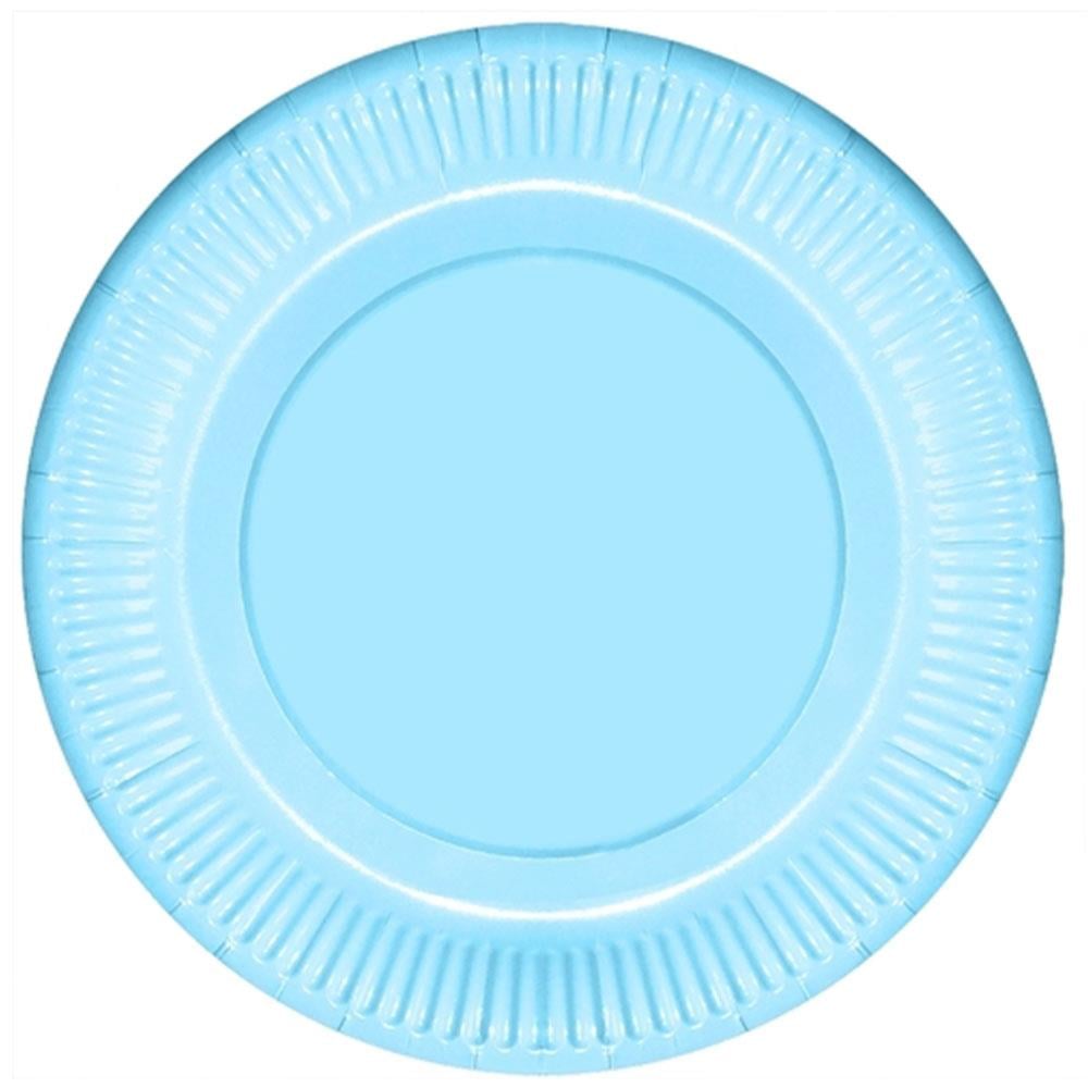 Mavi Makaron Karton Tabak 23 cm 8'li