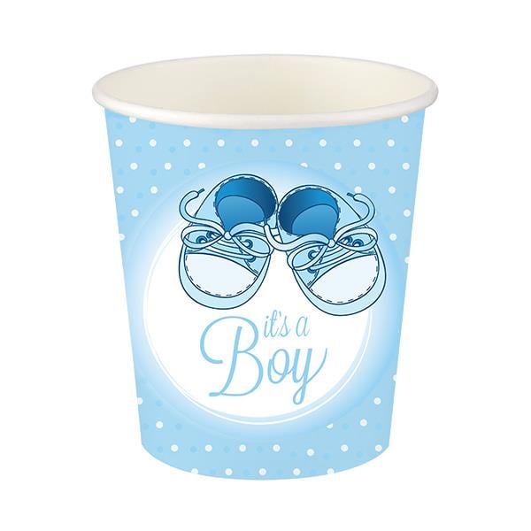 Mavi Patikler Karton Bardak 8'li