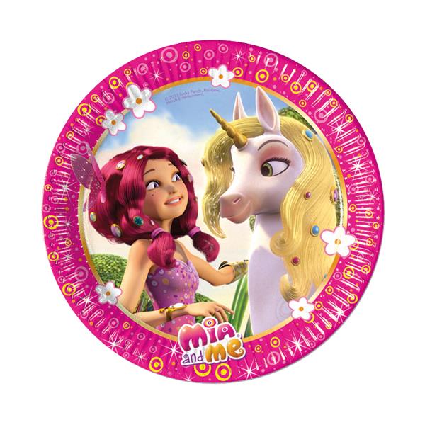 Mia And Me Karton Tabak 23 cm 8'li