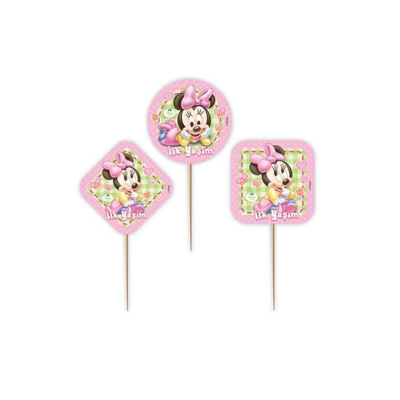 Minnie İlk Yaşım Lisanslı Kürdan 6'lı