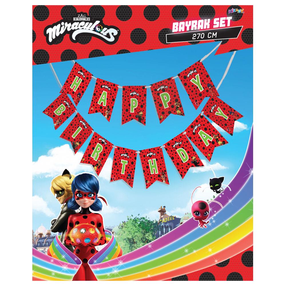Miraculous Super Heroez Happy Birthday Harf Afiş