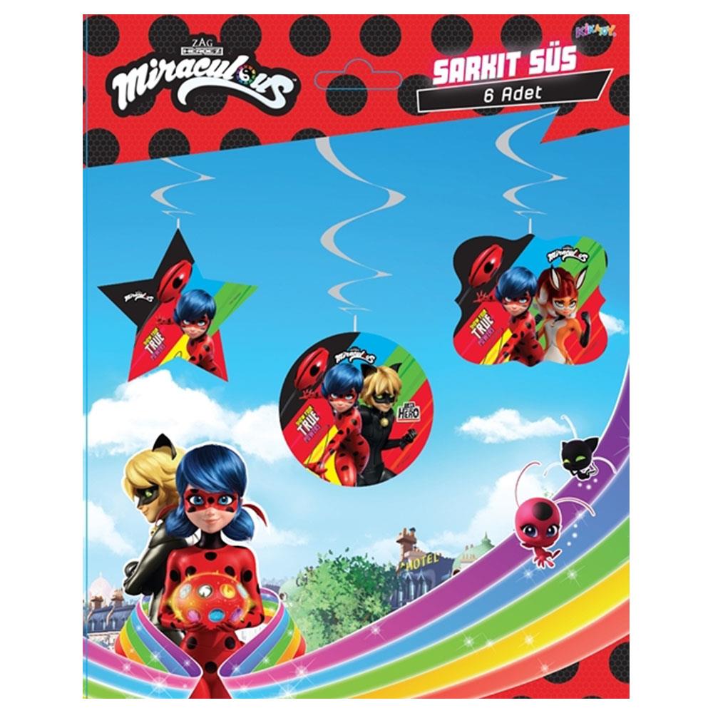 Miraculous Super Heroez Sarkıt Süs 6'lı