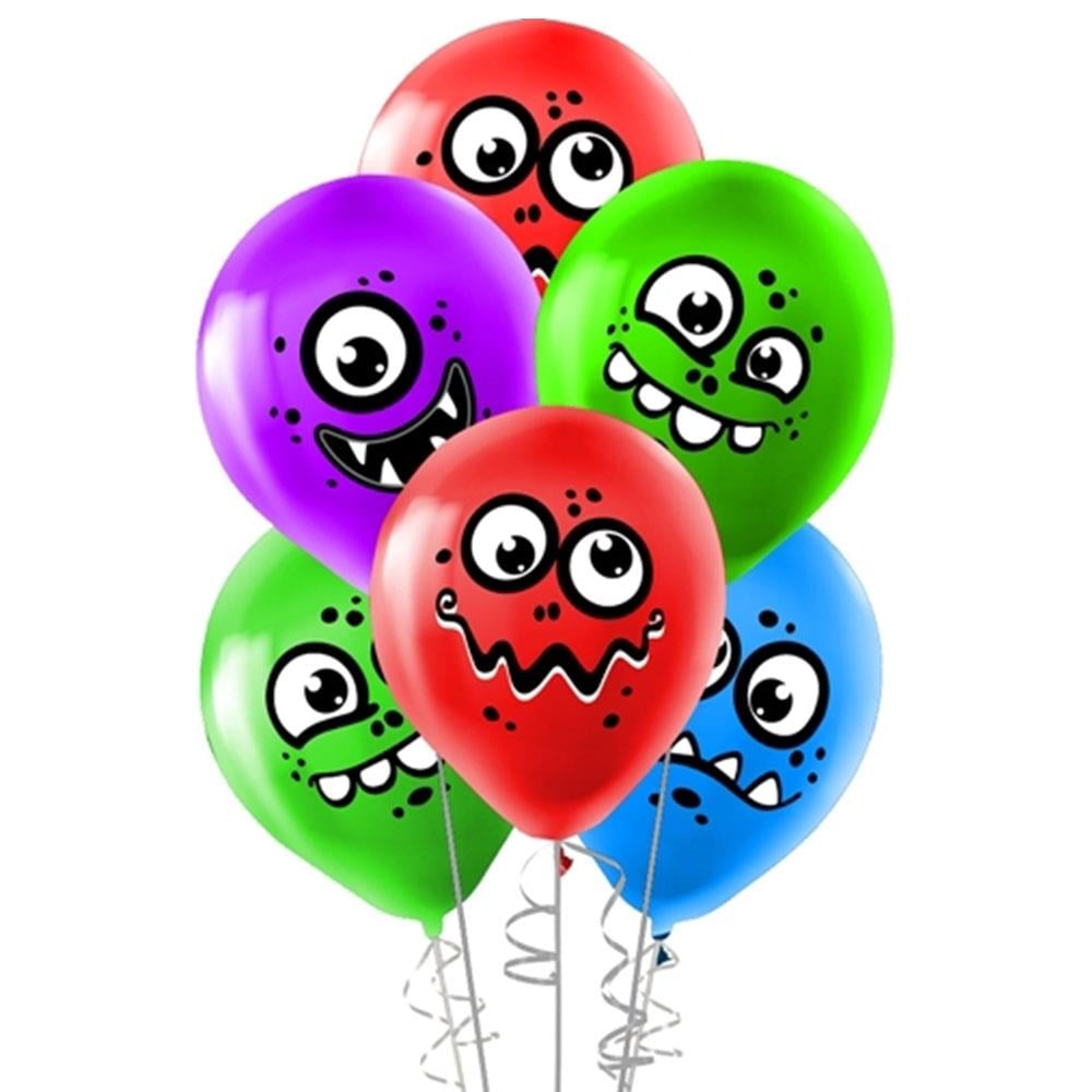 Monster Baskılı Lateks Balon 10'lu