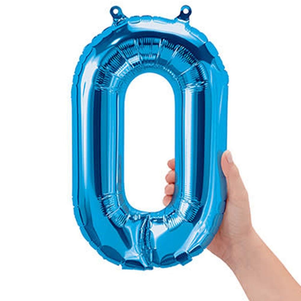 O Harf Mavi Folyo Balon 40 cm