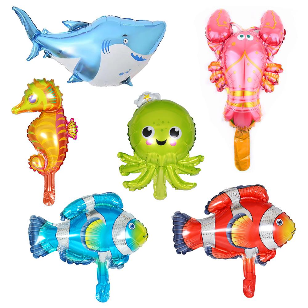 Okyanus Canlıları Folyo Balon Set 6'lı