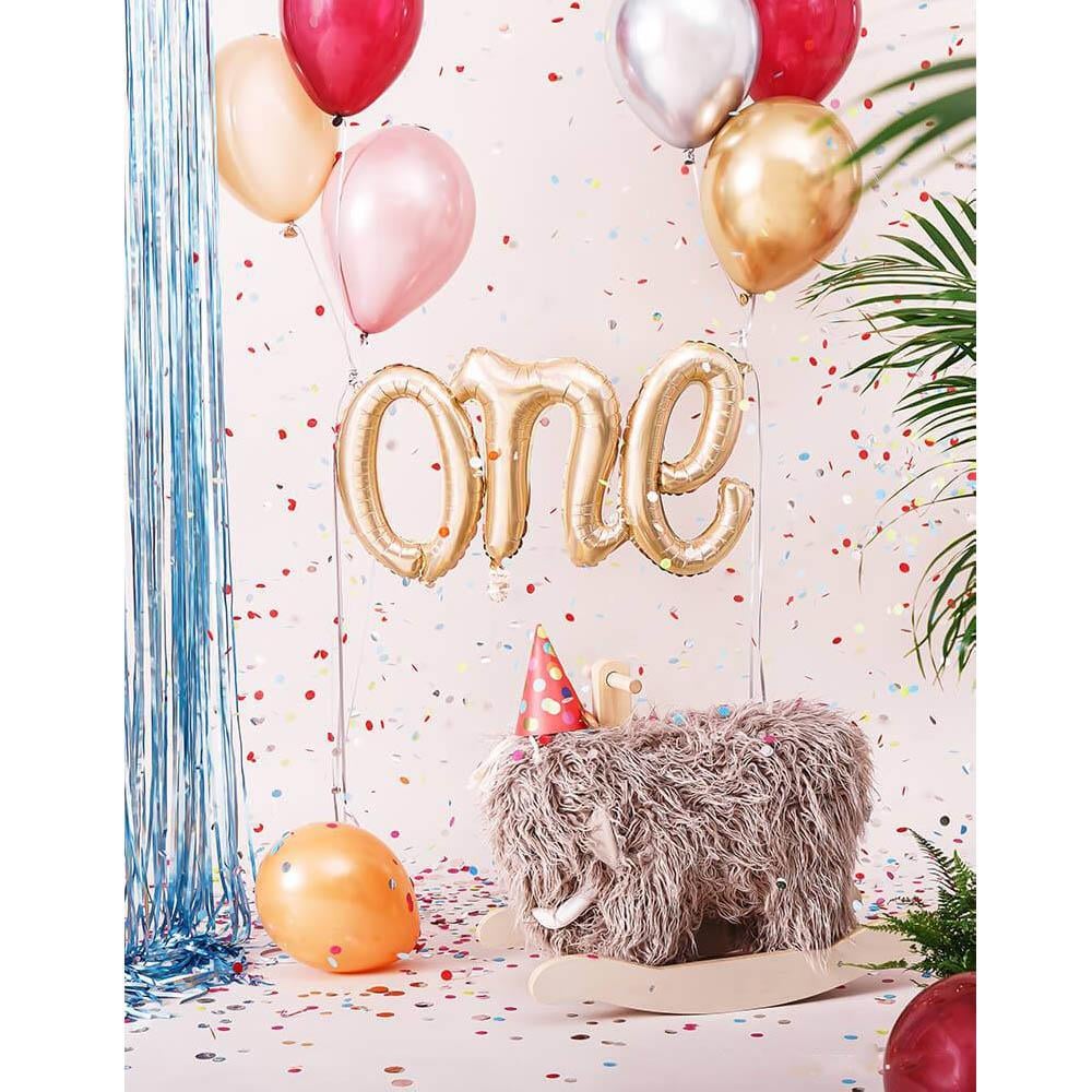 One Altın Folyo Balon 107x50 cm
