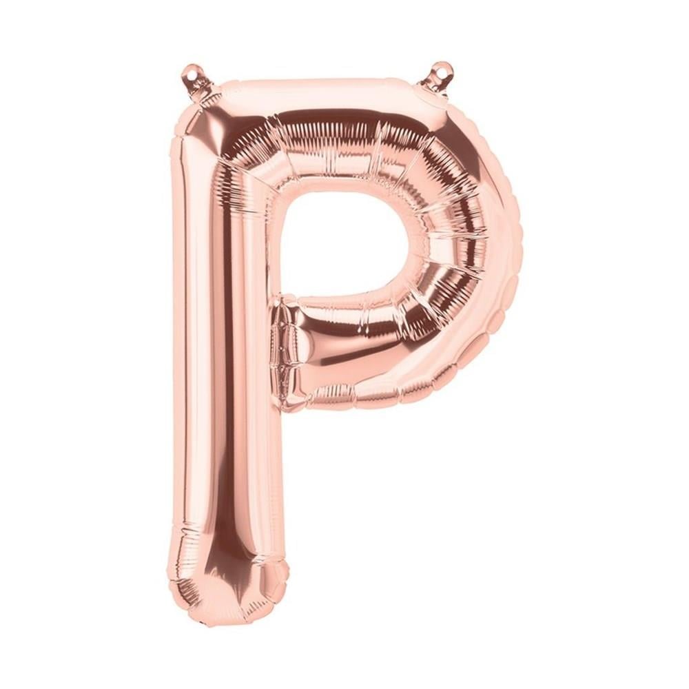P Harf Rose Gold Folyo Balon 40 cm