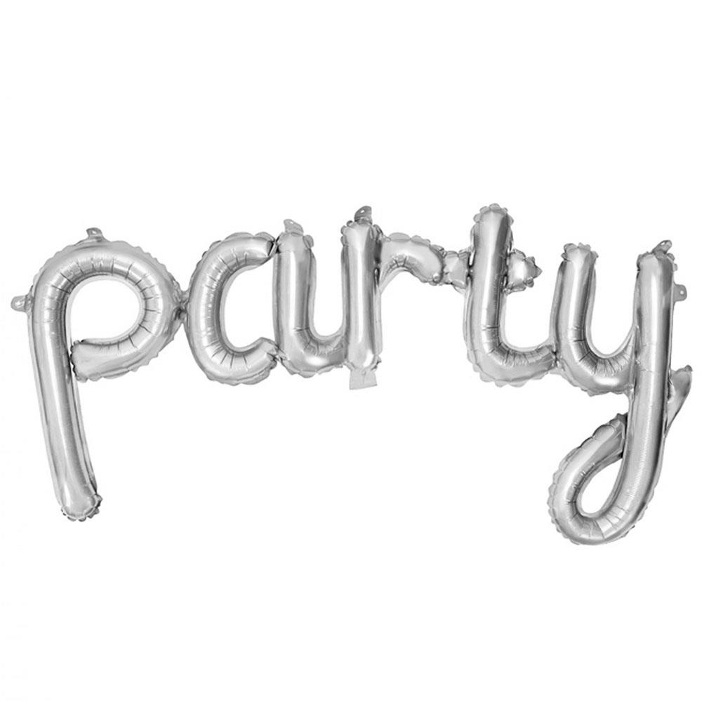Party Gümüş Folyo Balon 110 cm