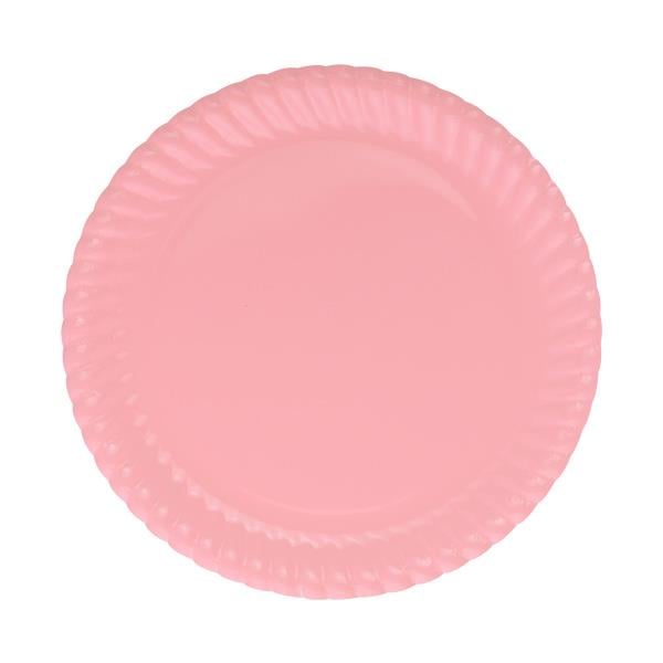 Pembe Karton Tabak 23 cm 8'li
