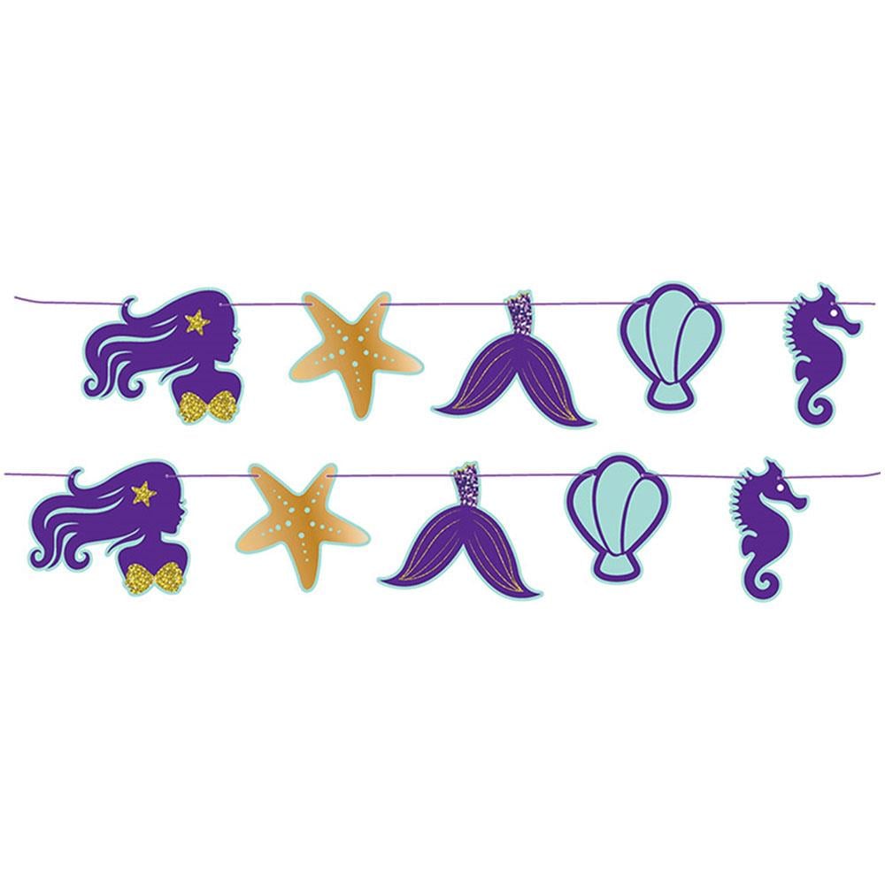 Pırıltılı Deniz Kızı Temalı Özel Kesim Afiş