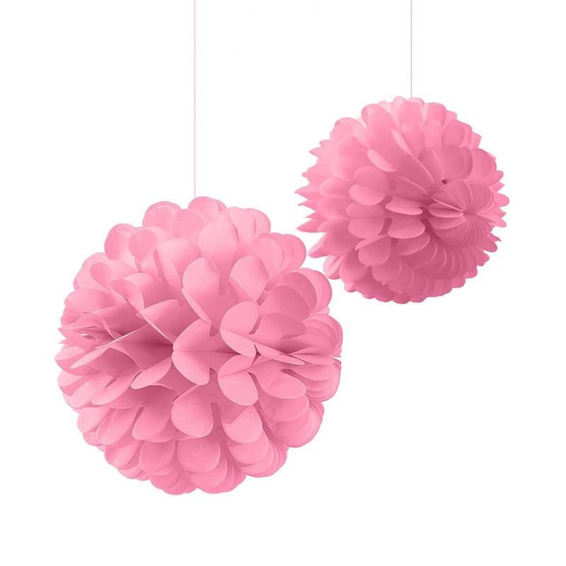 Ponpon Dekor Süs Seti Pembe 2'li