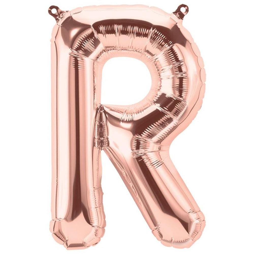 R Harf Rose Gold Folyo Balon 70 cm