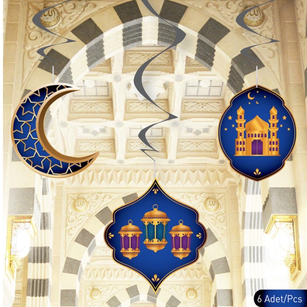 Ramazan Gecesi Temalı Sarkıt Süs 6'lı