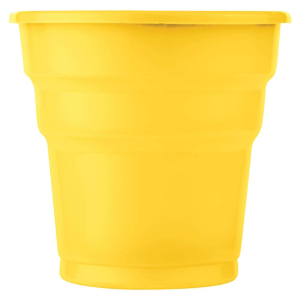 Sarı Plastik Meşrubat Bardağı 24'lü