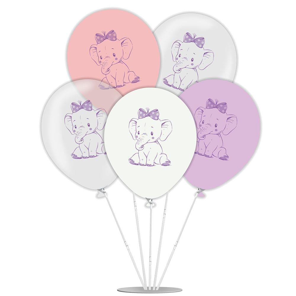 Sevimli Fil Balonlu Stand Set 7'li