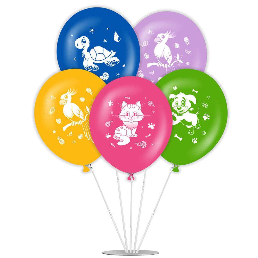Sevimli Hayvanlar Balonlu Stand Set 7'li