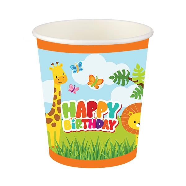 Sevimli Hayvanlar Karton Bardak 8'li