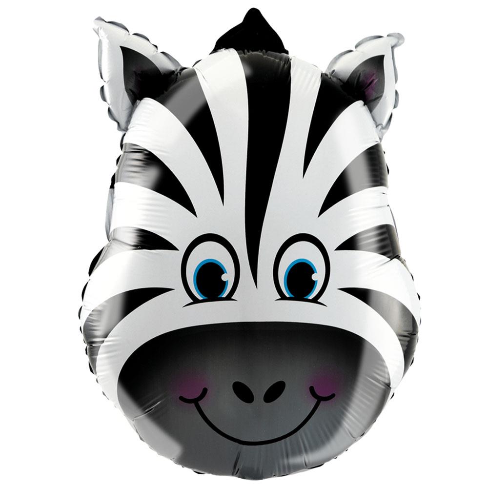 Sevimli Hayvanlar Zebra Folyo Balon 60 cm