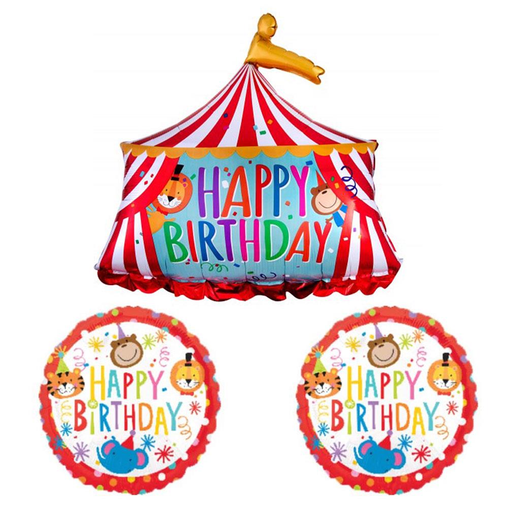 Sevimli Sirk Folyo Balon Set 3'lü