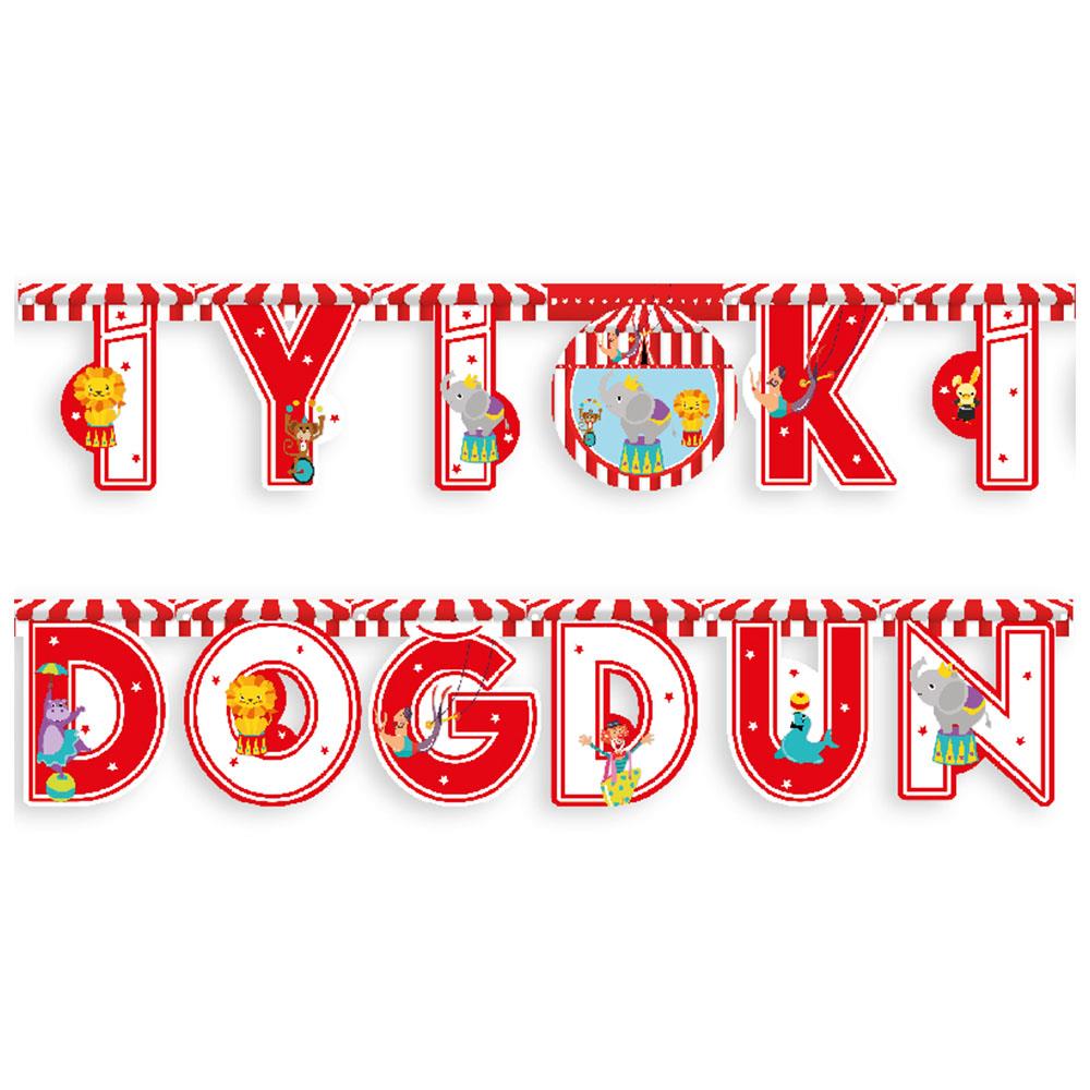 Sevimli Sirk İyi ki Doğdun Harf Afiş