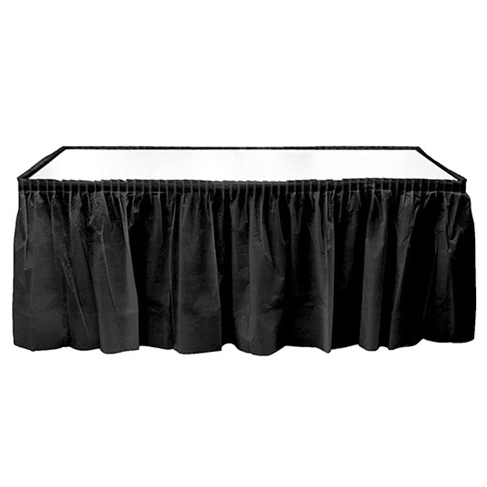 Siyah Plastik Masa Eteği 75x426 cm