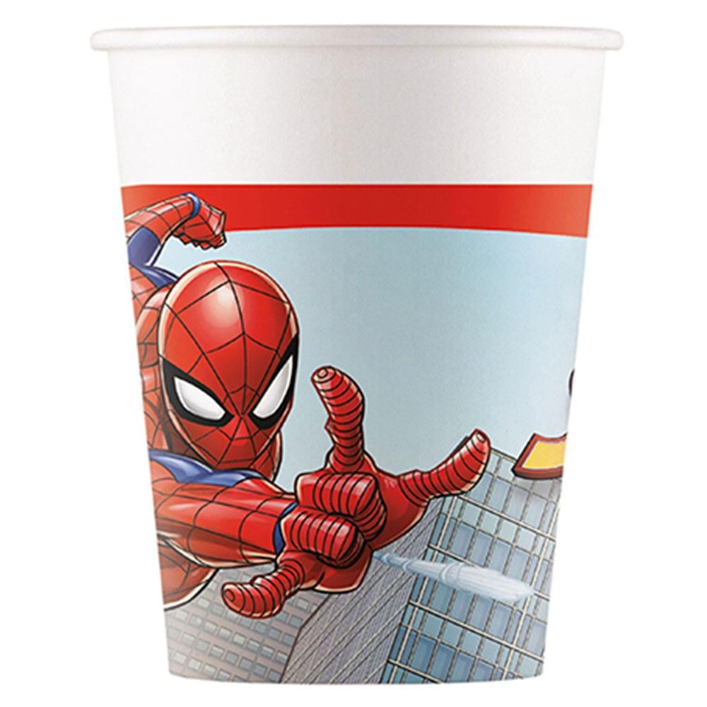 Spiderman Crime Fighter Karton Bardak 8'li