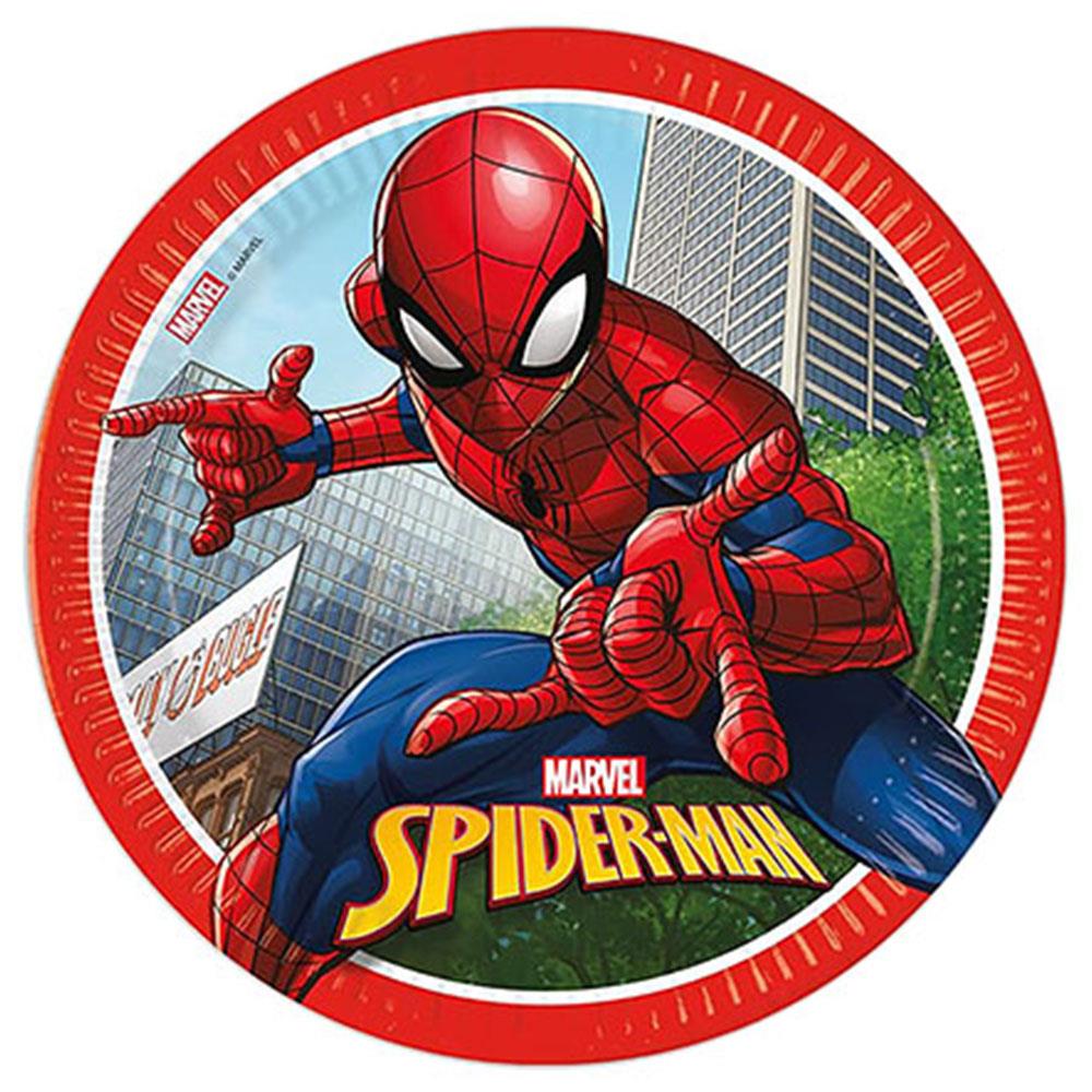 Spiderman Crime Fighter Karton Tabak 23 cm 8'li