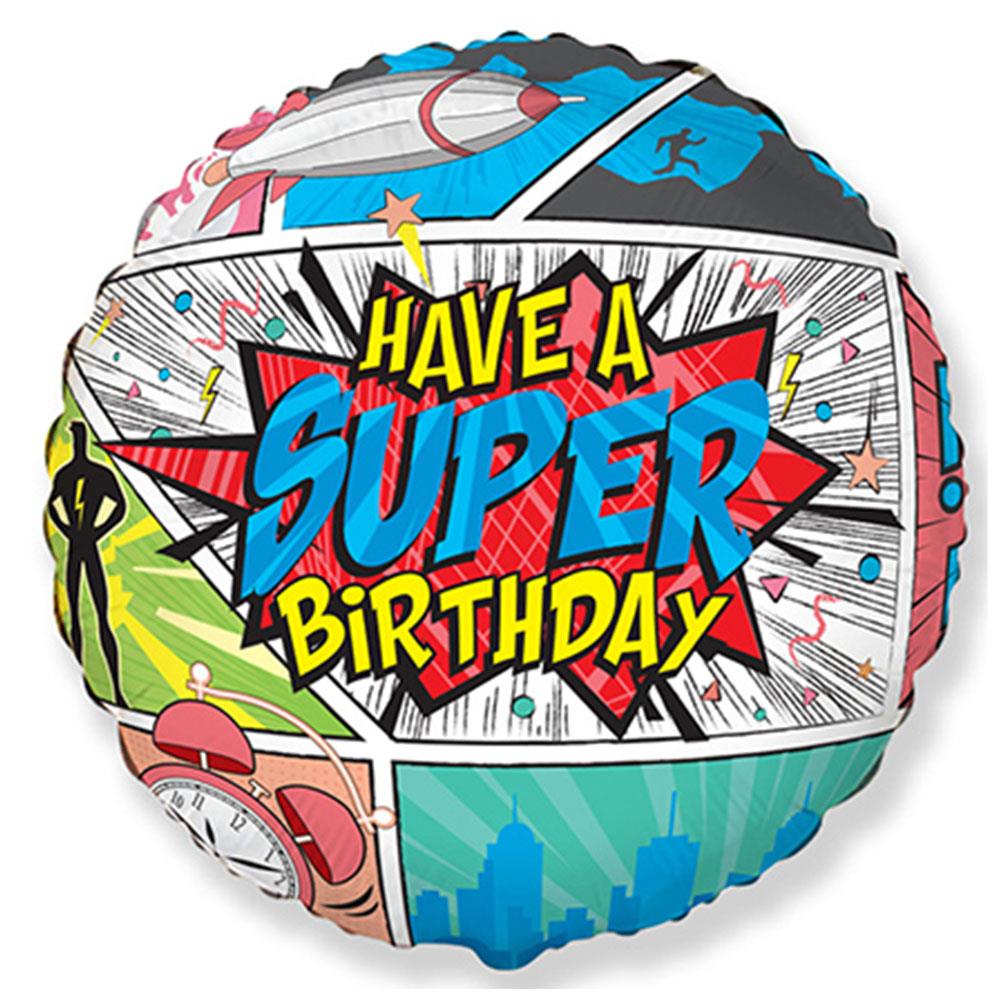 Super Birthday Flexmetal Folyo Balon 45 cm