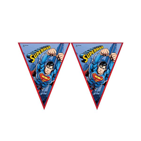 Superman Lisanslı Üçgen Bayrak Afiş