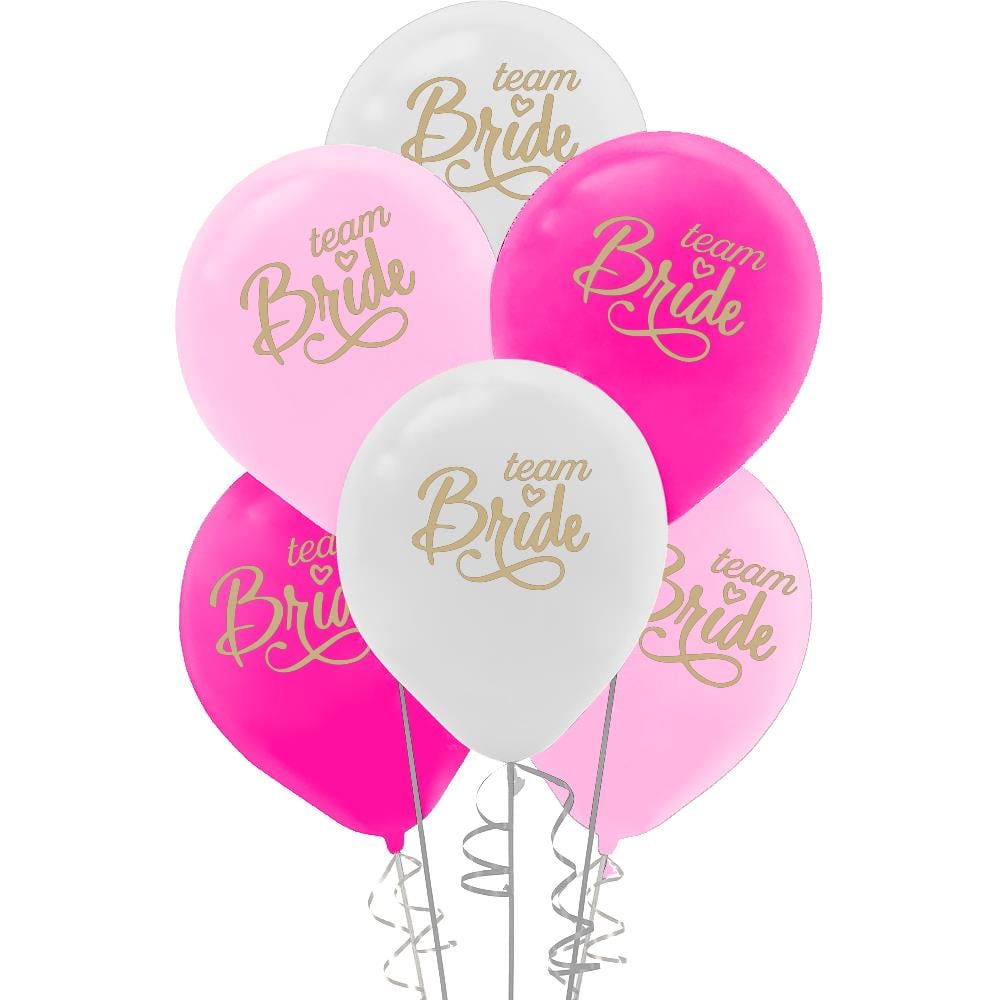 Team Bride Baskılı Lateks Balon 10'lu
