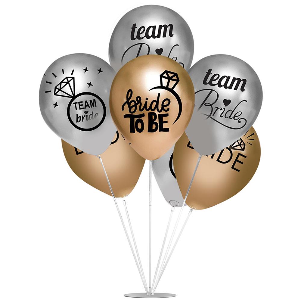 Team Bride Metalik Balonlu Stand Set 7'li
