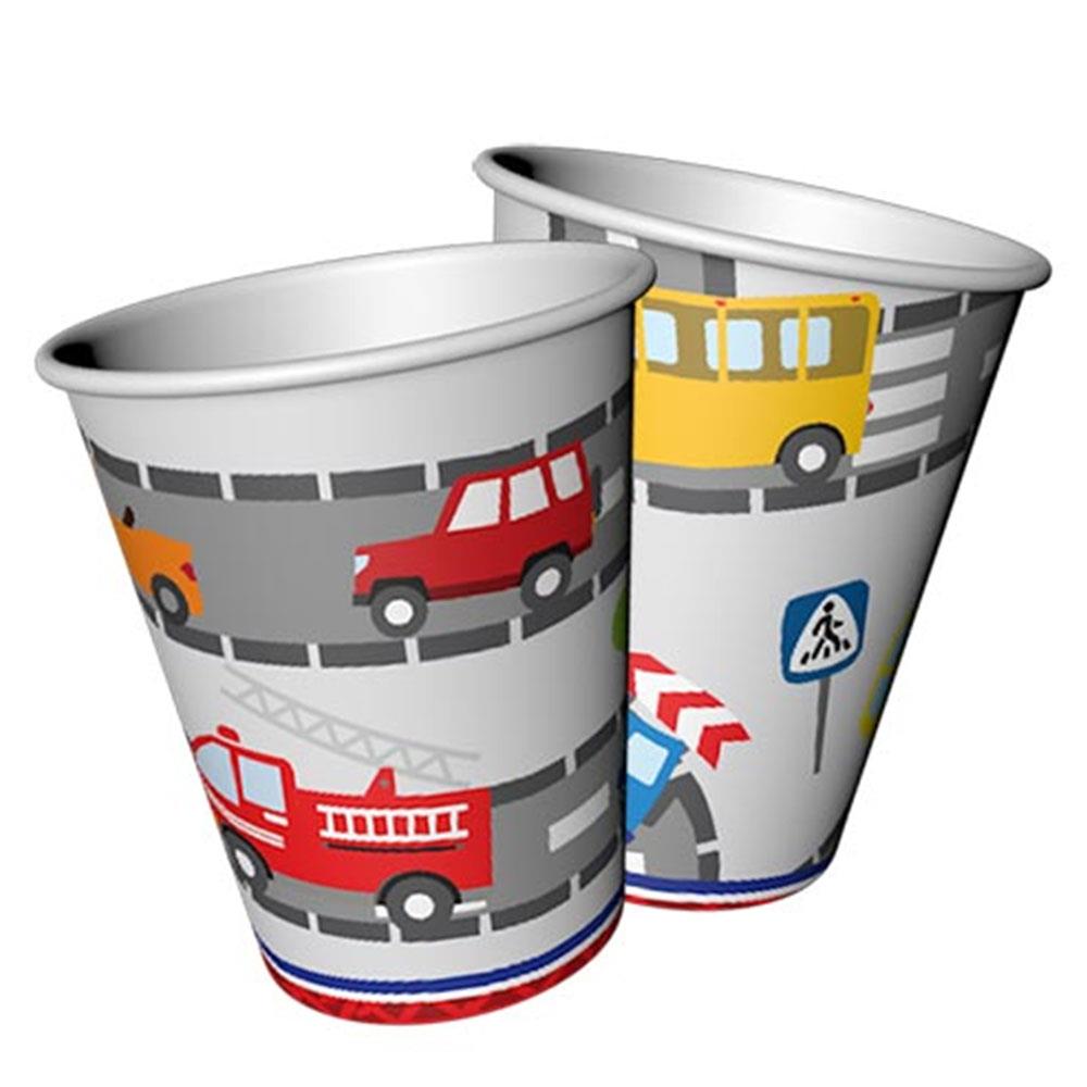 Trafik Karton Bardak 8'li