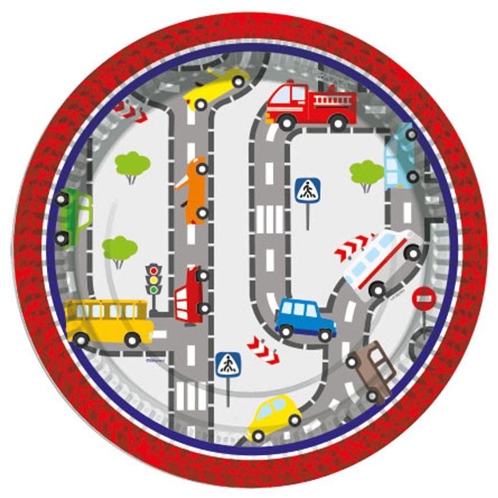 Trafik Karton Tabak 23 cm 8'li