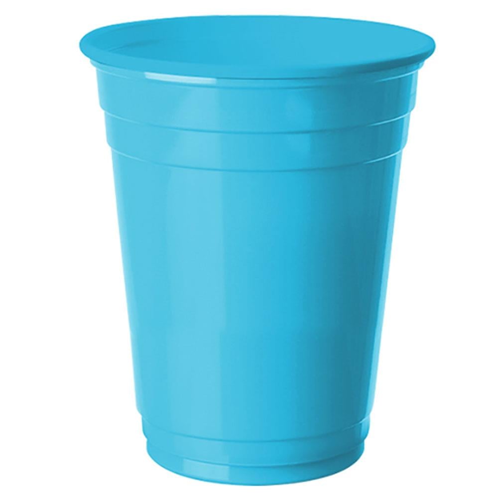 Turkuaz Plastik Büyük Meşrubat Bardağı 8'li