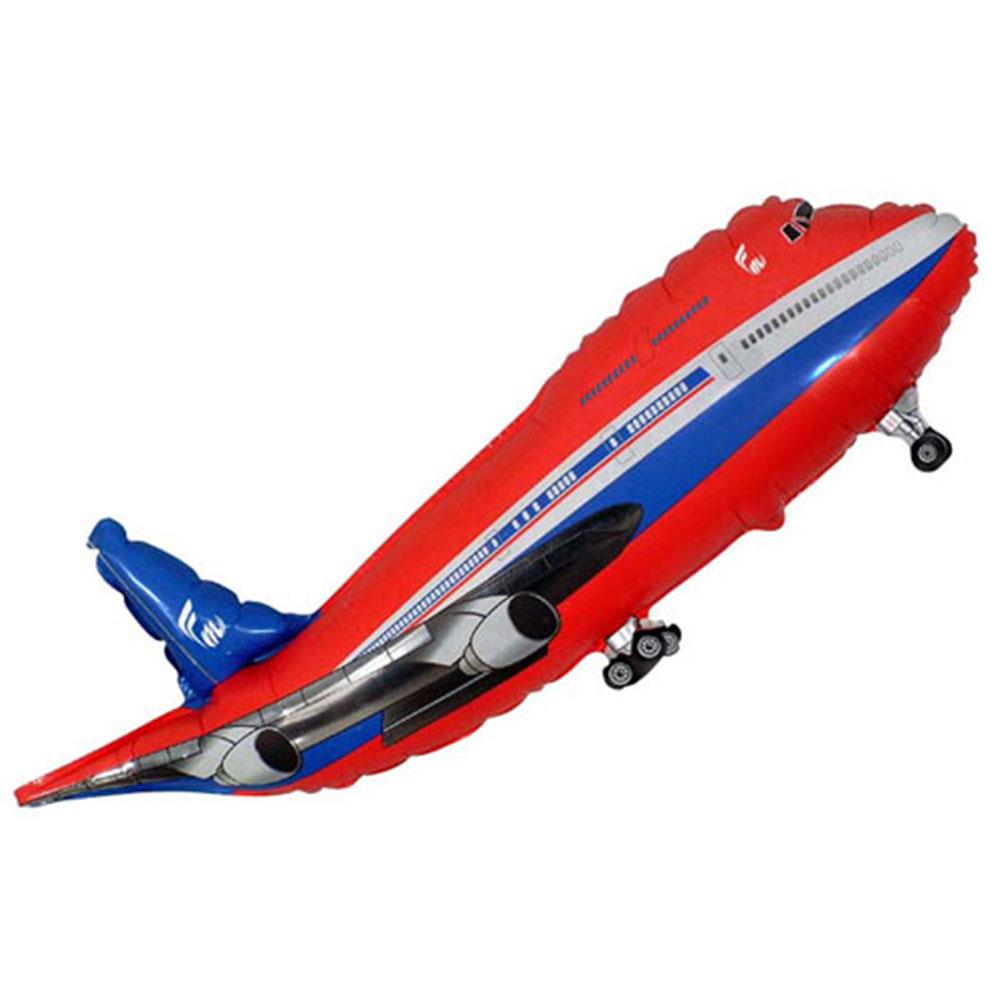 Uçak Kırmızı Folyo Balon 80 cm