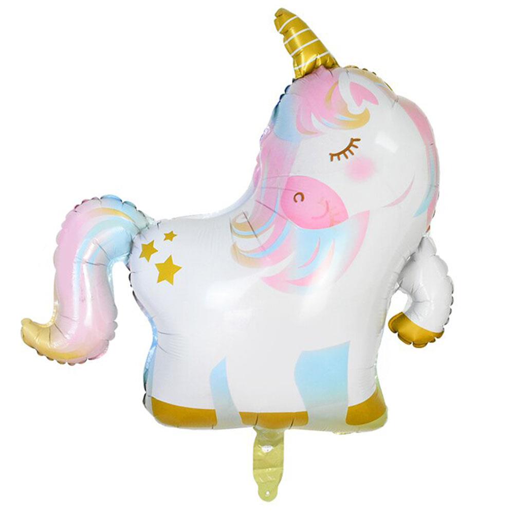 Unicorn Altın Boynuzlu Folyo Balon 75x72 cm