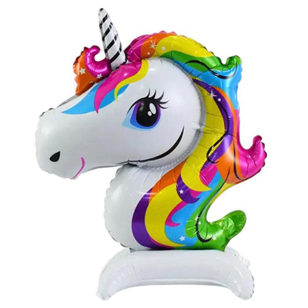 Unicorn Ayakta Durabilen Folyo Balon 45x36 cm