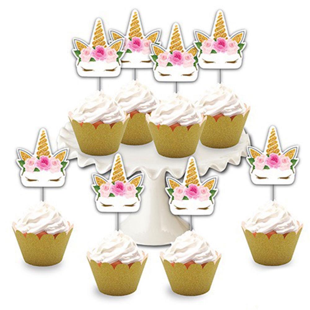 Unicorn Çiçek Simli Eva Delux Kürdan 8'li