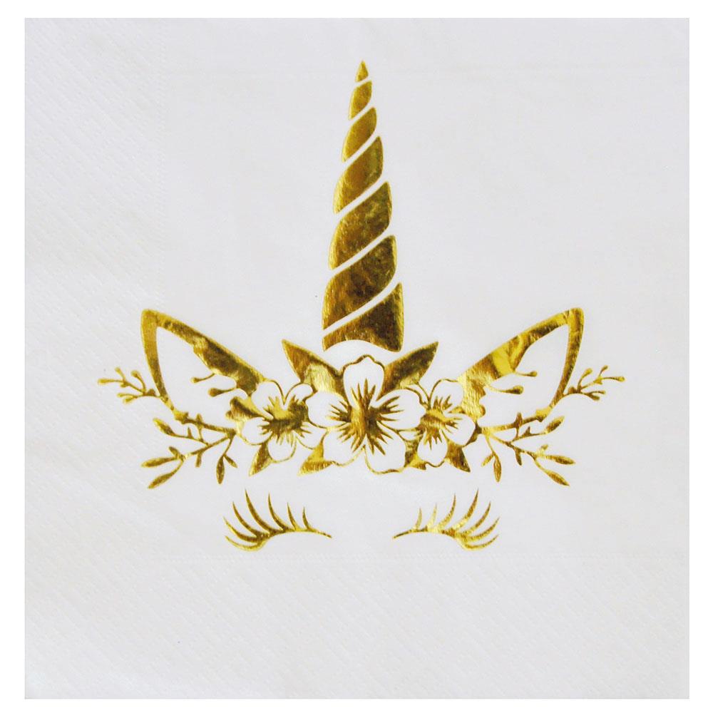 Unicorn Gold Kağıt Peçete 33x33 cm 16'lı