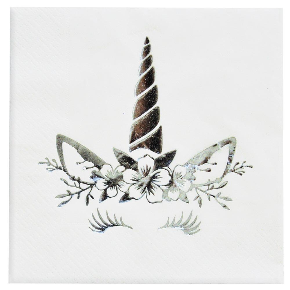 Unicorn Silver Kağıt Peçete 33x33 cm 16'lı