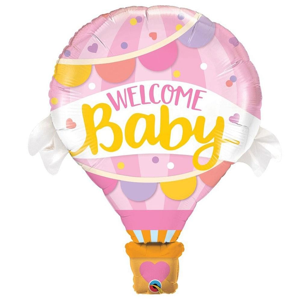 Welcome Baby Folyo Balon Pembe 85 cm
