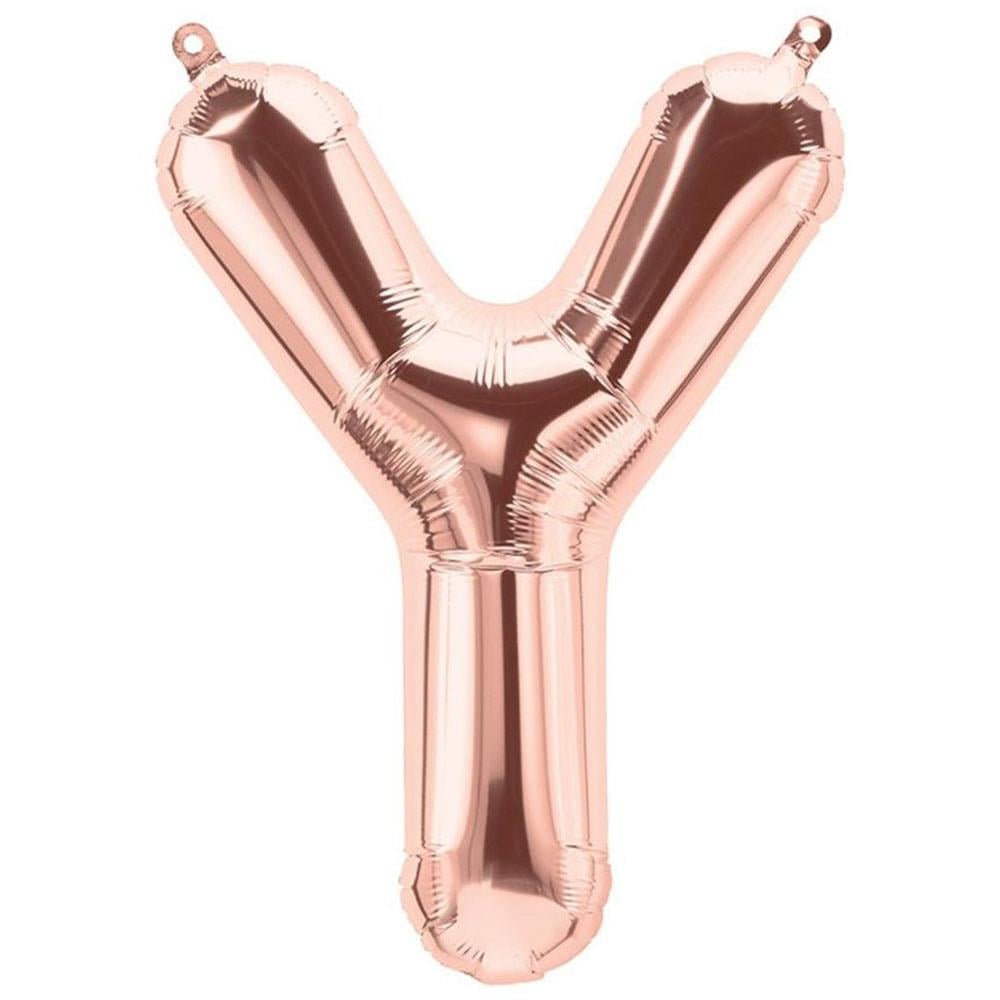 Y Harf Rose Gold Folyo Balon 70 cm