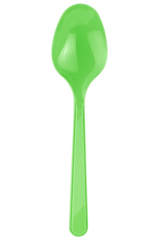 Yeşil Plastik Kaşık 10'lu