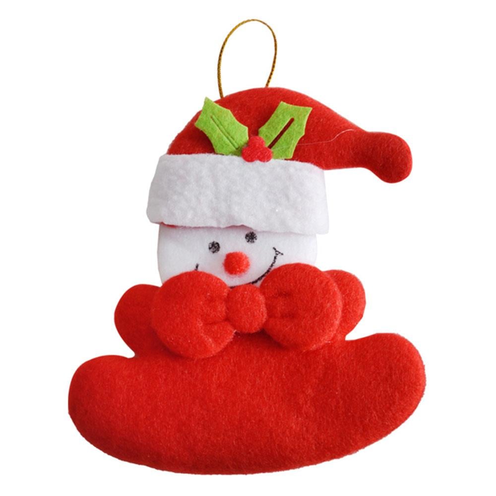 Yılbaşı Kardan Adam Kırmızı Asma Süs 10 cm