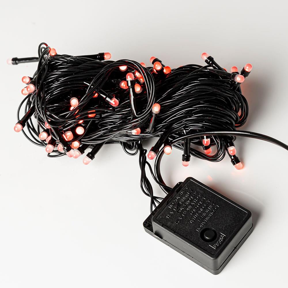 Yılbaşı Kırmızı Led Işık Eklemeli 80 Ampul 8 Metre